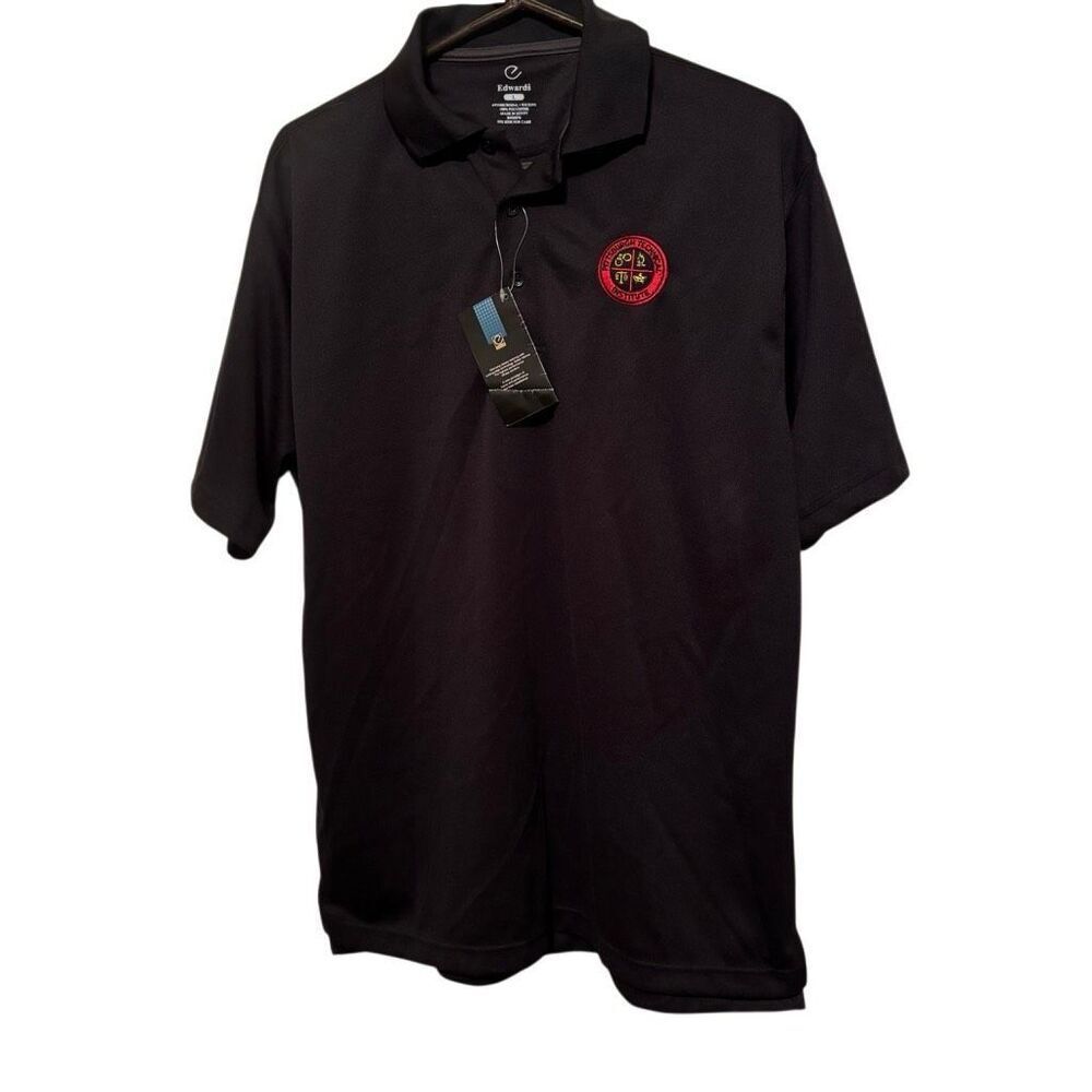 PITTSBURGH TECHNICAL INSTITUTE SIZE LARGE BLACK POLO SHIRT NWT
